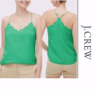 J. Crew Scalloped Cami w/Adjustable Straps